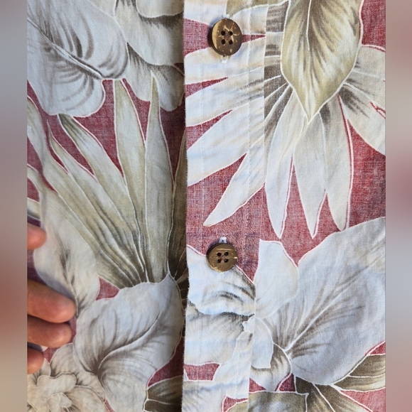 Cooke Street Honolulu Hawaiian Shirt Mens Sz L Button Down - Picture 6 of 6